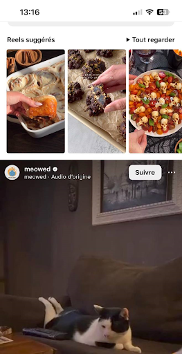 Les suggestions Insta du Feed