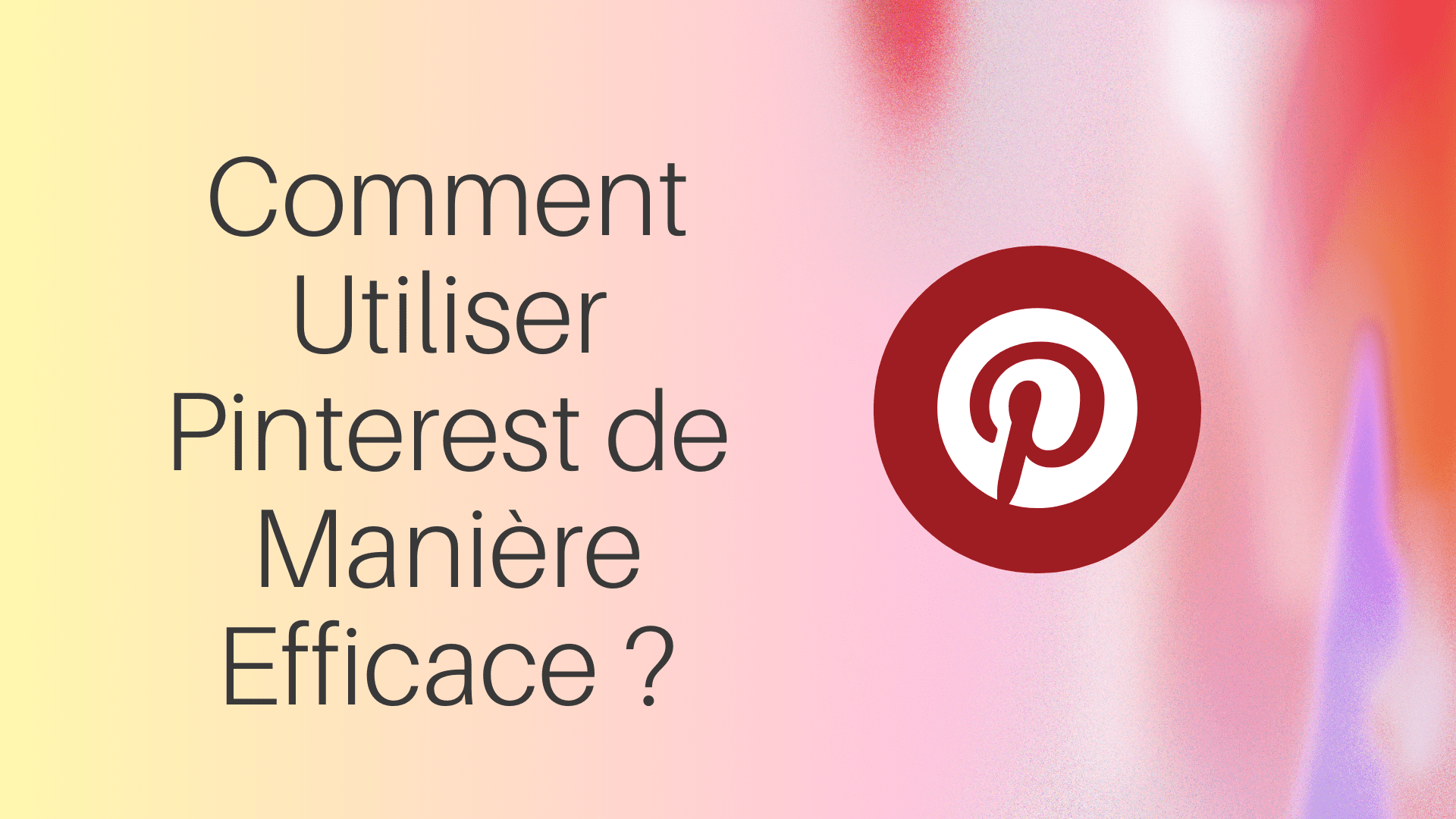 Utiliser Pinterest