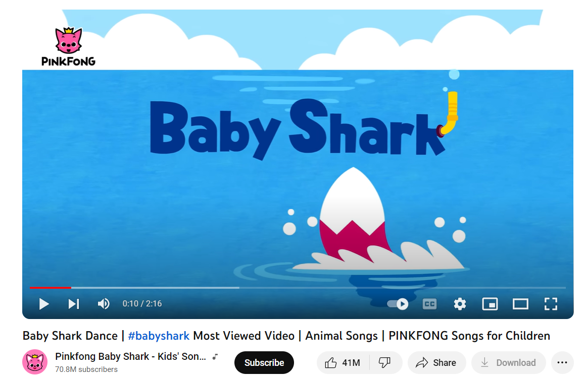 Pinkfong et sa Baby Shark
